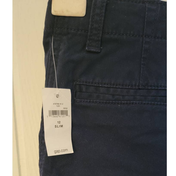 Gap Kids Boys Shorts - Navy Uniform - 12 Slim - Picture 2 of 4